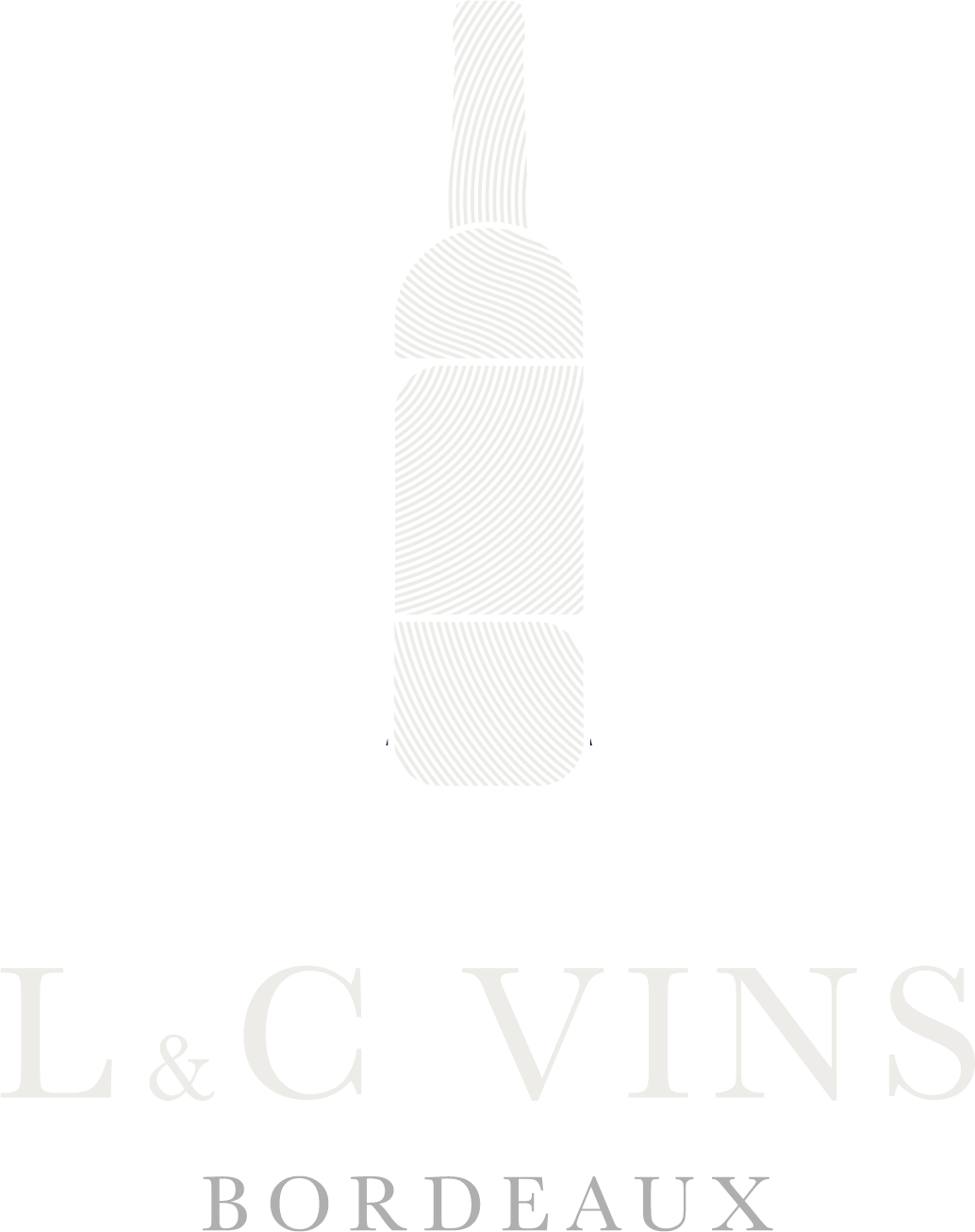 Logotype L&C vins représentant des bouteilles de vins
